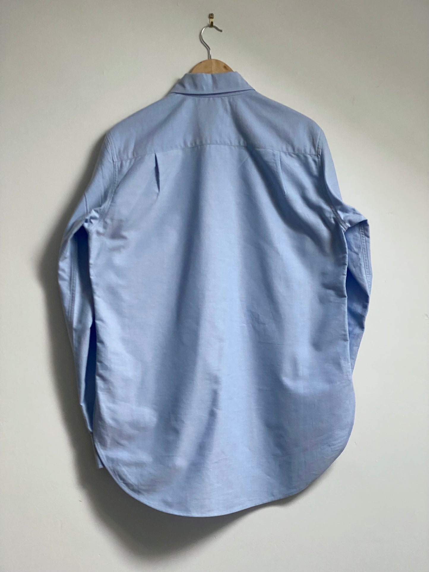 Sky Blue Oxford Pop Over Shirt back view