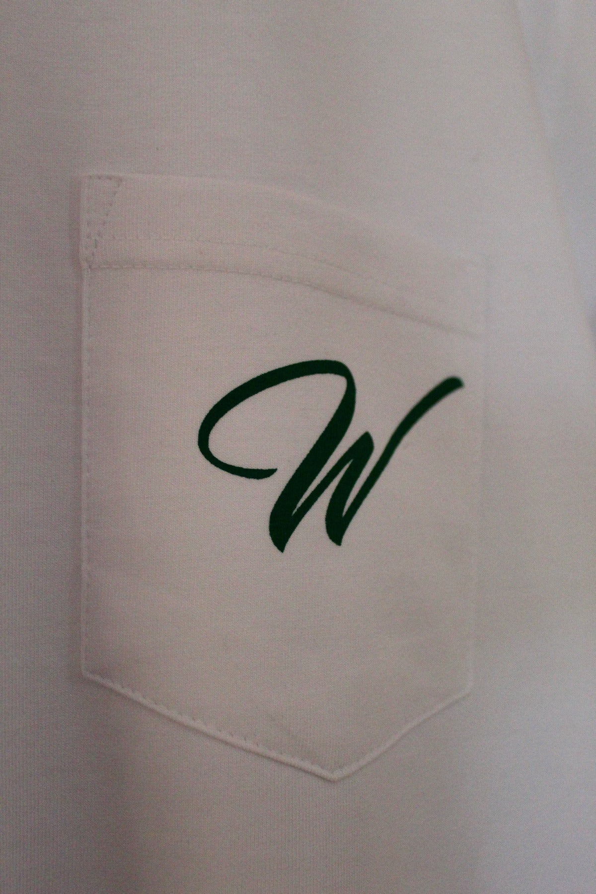 Pocket Tee with W print detail