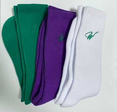 Everyday 'W' Crew sock